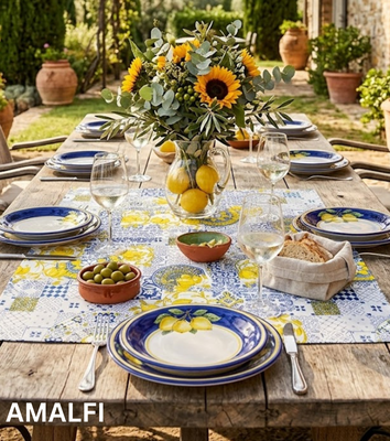 CENTER TABLE RUNNER PRINT 90X90 Tellini S.r.l. Wholesale Clothing